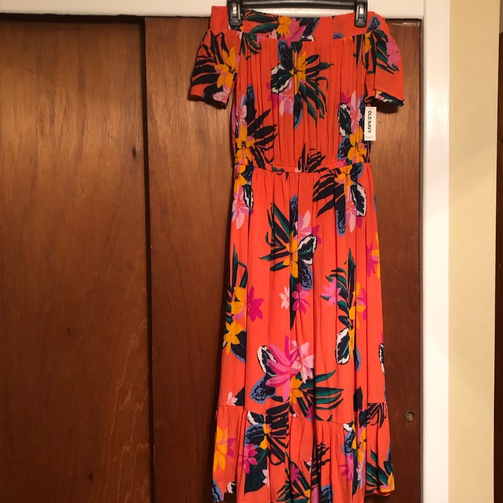 🆕Off The Shoulder/Waist Defined Maxi Dress